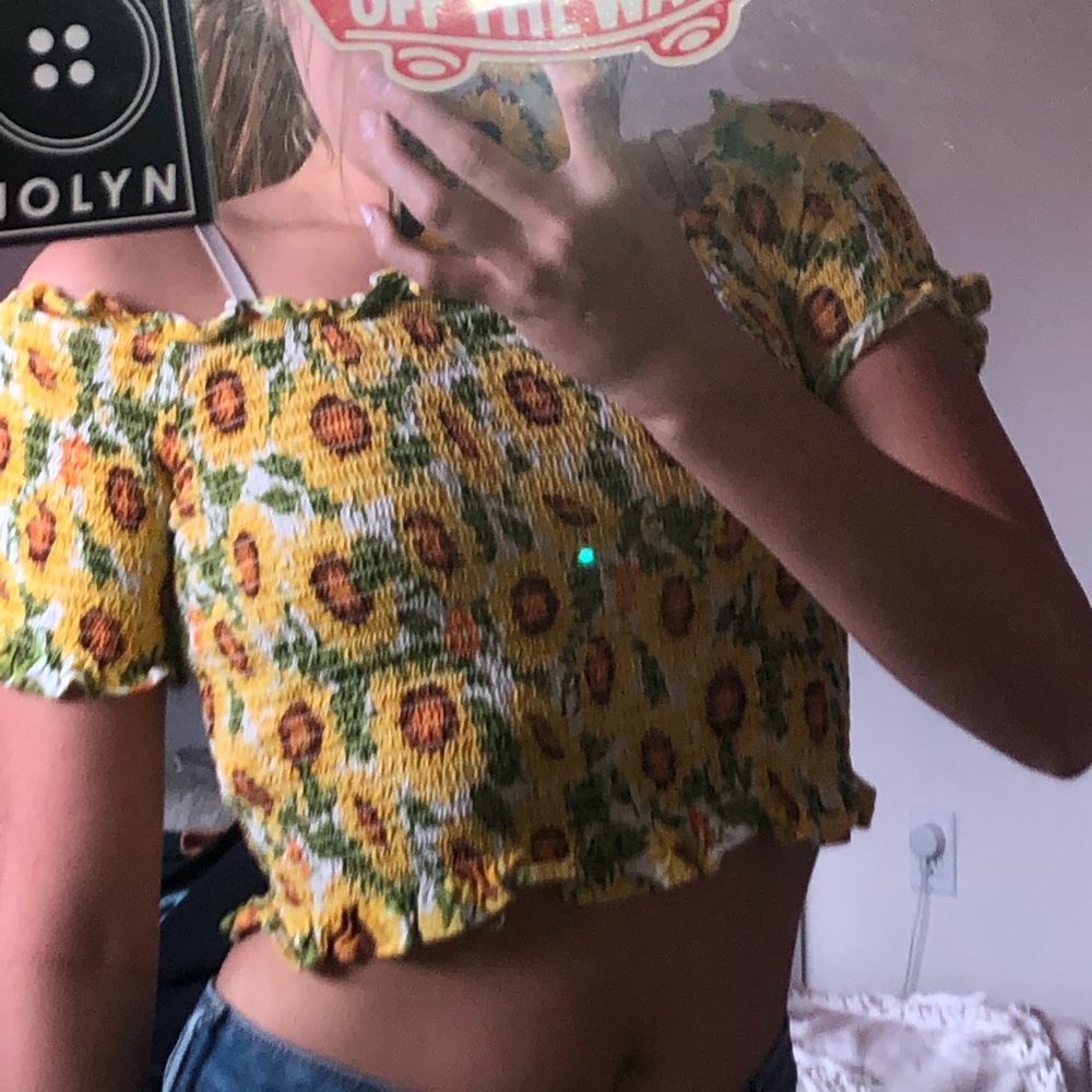 Sunflower crop top